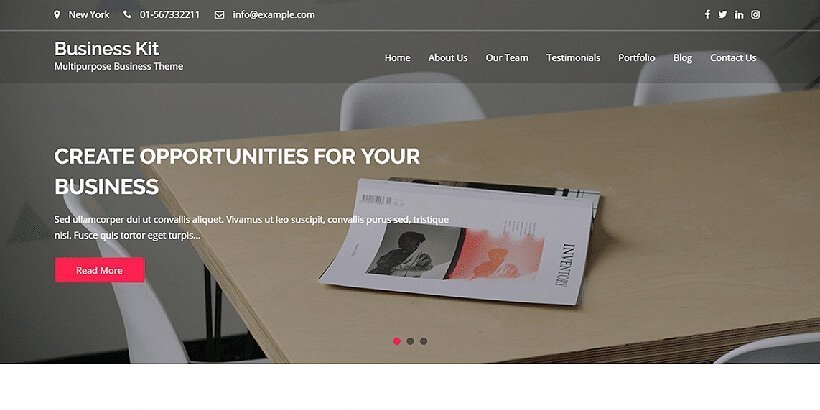 business kit free wordpress business themes