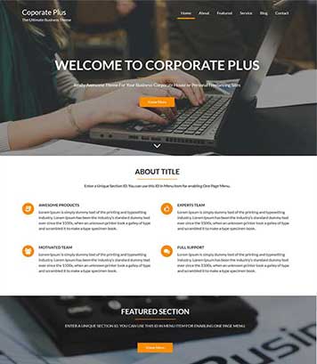 Corporate Plus - Awesome WordPress Theme for Business & Corporate