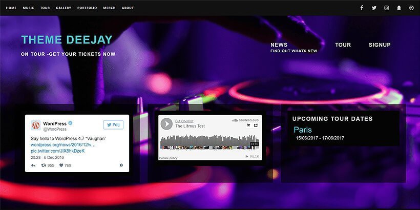 deejay free event wordpress themes