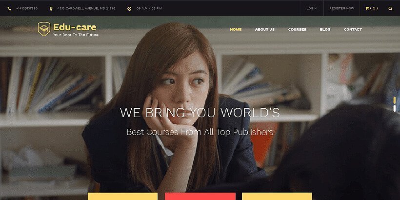 educare free education wordpress themes