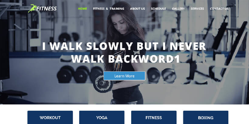 fitness free gym fitness wordpress themes