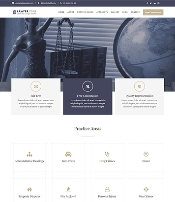 Lawyer Zone - Ultimate WordPress Theme for Lawyer, Law offices and Law firms