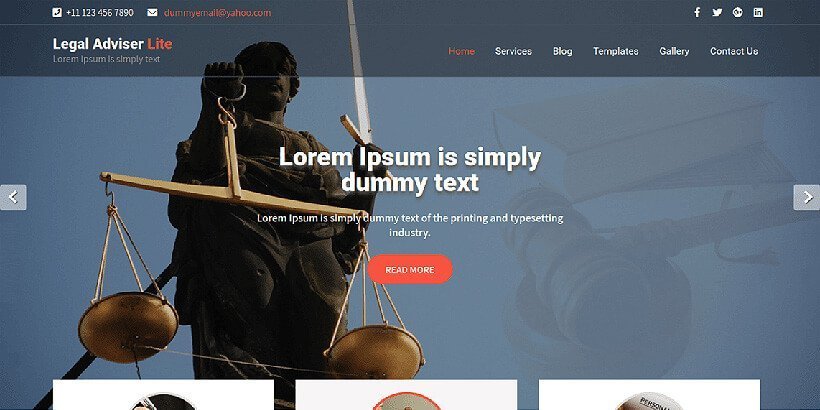 legaladviser free lawyer wordpress themes