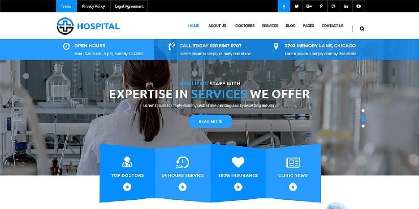 Medical Hospital Free Medical WordPress Themes