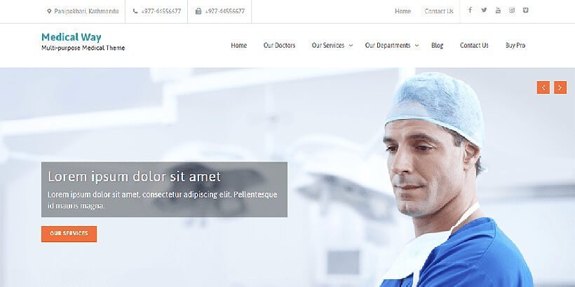 Medical Way Free Medical WordPress Themes