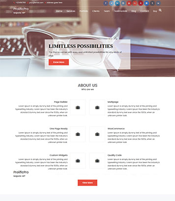 ProlificPro - Majestic Design Multipurpose Premium WordPress Theme