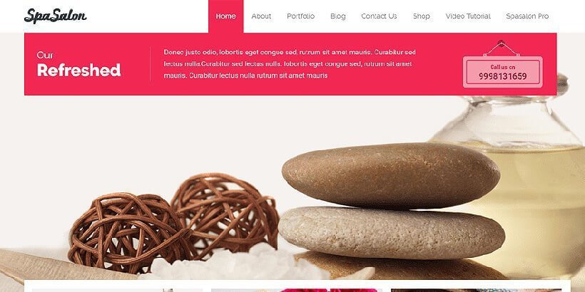 spasalon free beauty wordpress themes