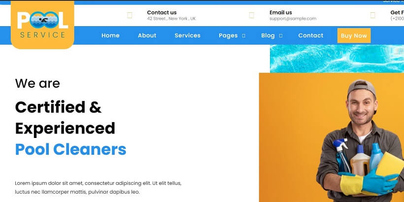 Swimming-Pool-Cleaning-Best-Free-Mega-Menu-WordPress-Themes