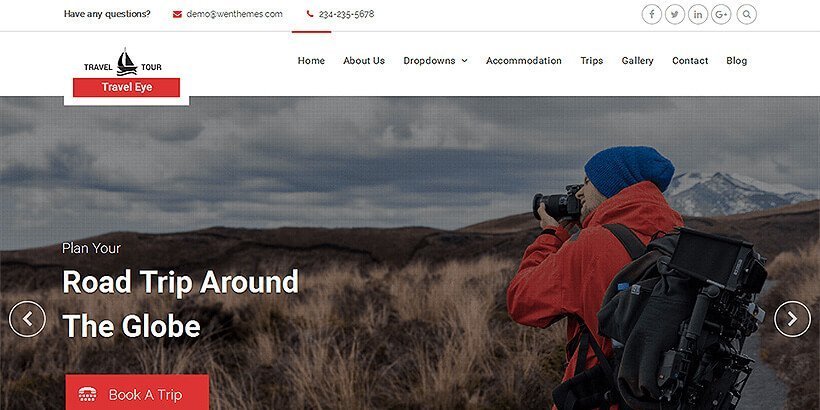 traveleye free wordpress travel themes