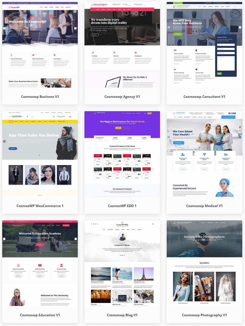 cosmoswp-free-theme-demos